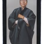 Meret Oppenheim, 1975, Acryl auf Pavatex hinter Spiegel, Salonrahmen, 189 x 96 cm, BSI Art Collection