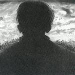 Silhouette, 1984, Mezzotinto, Radierung, Aquatinta, Kaltnadel, 17 x 23cm